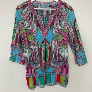 Robert Graham Beaded Blouse